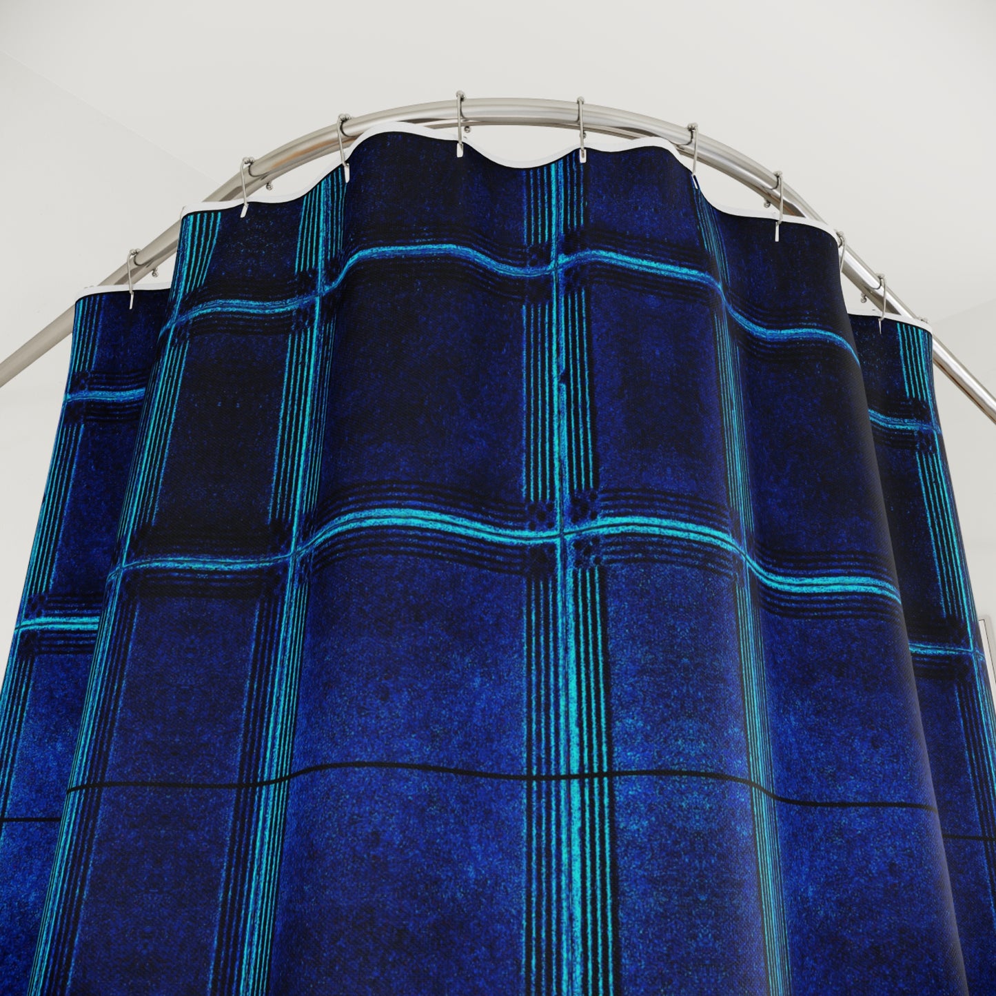 "Deep Ocean" Shower Curtain, Modern Bathroom Decor, Stylish Washroom Accessory, Gift for Homeowners, Unique Shower Decor