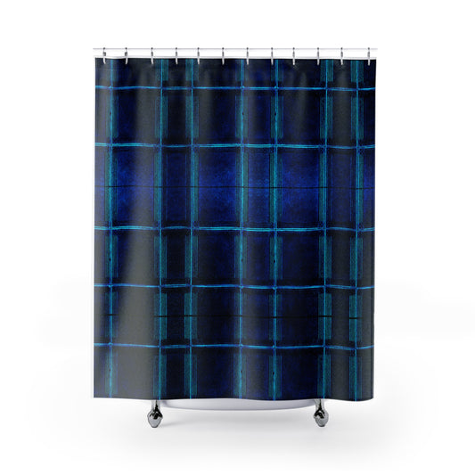 "Deep Ocean"  Shower Curtain, Modern Bathroom Decor, Stylish Washroom Accessory, Gift for Homeowners, Unique Shower Decor