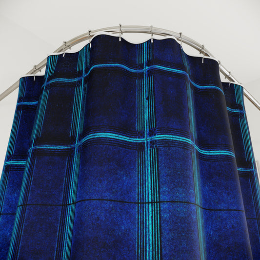 "Deep Ocean"  Shower Curtain, Modern Bathroom Decor, Stylish Washroom Accessory, Gift for Homeowners, Unique Shower Decor